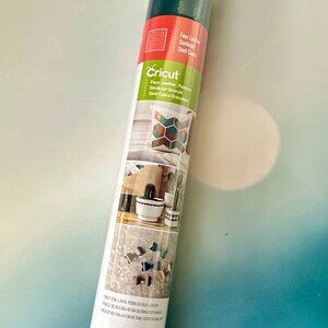 Cricut Faux Leather Pebbled Sheet 12"x24" – Peacock Blue Craft Material Roll